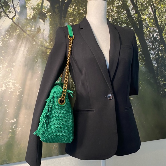 NWT‎ Kurt Geiger Crochet Kensington Shoulder Bag - Picture 3 of 11